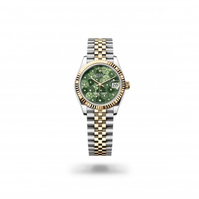 ROLEX 31MM ROLEX DATEJUST OLIVE GREEN FLORALJUBILEE 278273-0032